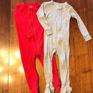 Lot of 2 Organic Cotton Pajamas 18-24 mo Primary & Honest Co